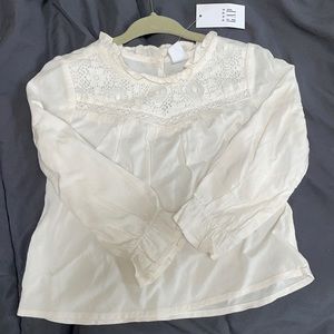 New with tags cream blouse